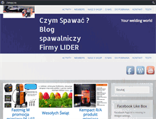 Tablet Screenshot of czymspawac.pl